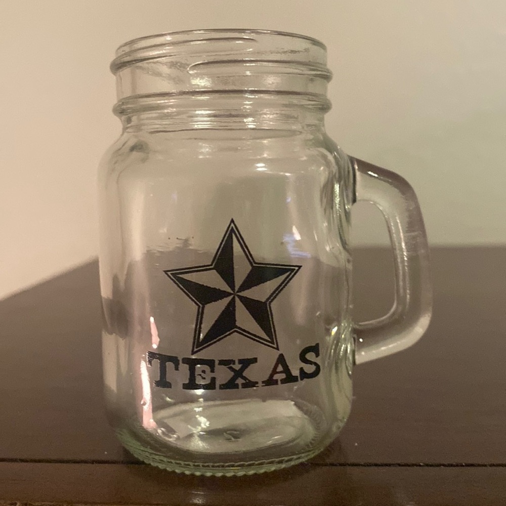 Brand New Texas Mini Mason Jar Shot Glass